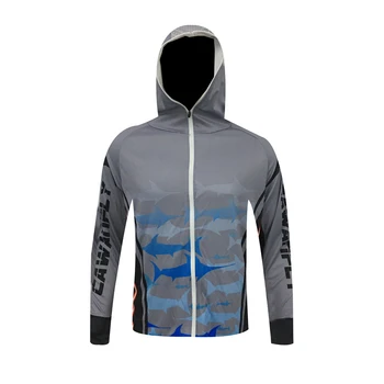 Нова марка риболовни ризи на открито спорт бързо сухи мъжки риболовни дрехи плюс размер анти UV колоездене риболов облекло
