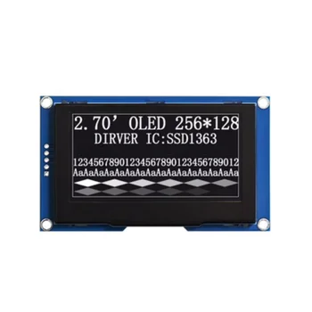 2.7-инчов LCD екран 256x128 SSD1363 IC 256128 LCD екран Висока яркост OLED дисплей