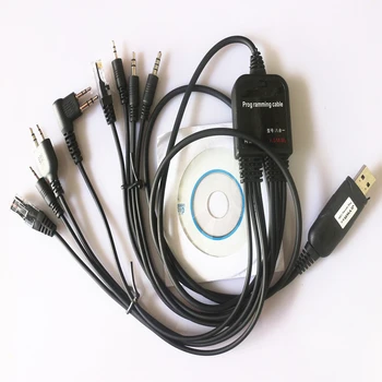 8in1 USB кабел за програмиране за YAESU ICOM HYT BAOFENG Motorola двупосочно радио VERTEX FT-10R MAG ONE A8, A6, A10, BPR40