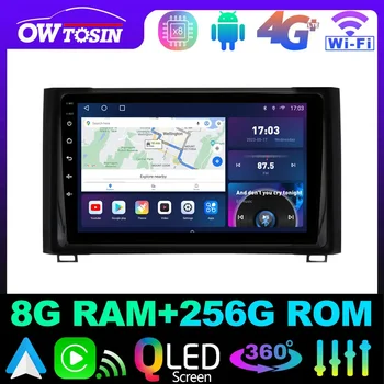 Owtosin QLED 1280 * 720P Android 12 8G + 128G CarPlay Car Radio за Toyota Tundra XK50 2013-2021 4G LTE WiFi GPS навигация стерео