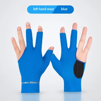 Дишащ билярд Неплъзгащи се дишащи ръкавици Копринен плат билярд консумативи три пръста ръкавици меки ръкавици еластичен дизайн