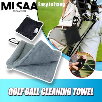 Club Почистваща кърпа Clear Texture Golf Cleaner Pocket Size Not Fade Cleaning Faux Leather Golf Ball Wipe Club Cloth for Golfing