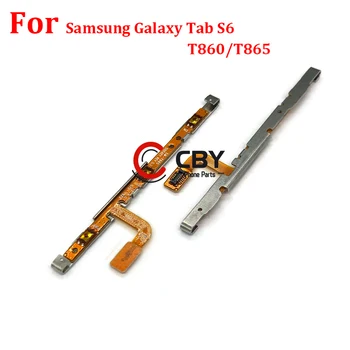Включване на захранването Бутон за намаляване на звука Flex кабел за Samsung Galaxy Tab S6 T865 A7 Lite T225 A7 10.4 T500 T505 Превключвател за сила на звука Flex