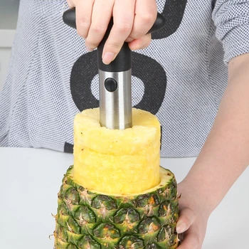 3 цвята многофункционален нож за плодове от ананас от неръждаема стомана Белачка за ананаси Вземете резачката за месо Кухня