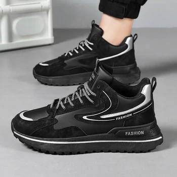 Нови модни мъжки обувки Плоски дишащи ежедневни маратонки Треньори 2023 Мъжки спортни маратонки Неплъзгащи се спортни обувки обувки за мъже