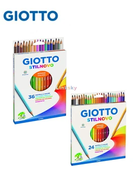 Giotto 3.3 mm Цветни моливи Стилново Комплект акварелни моливи ,12,24,36 Pastellstifte A Farben Bleistifte Farbig Stilnovo