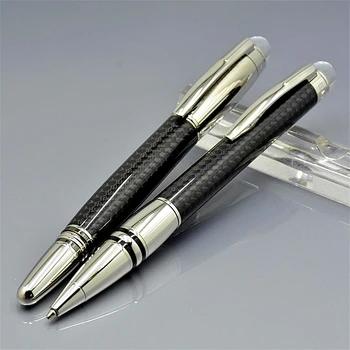 Луксозна С.Уокър MB черна писалка от въглеродни влакна със сладка кристална глава канцеларски материали офис доставчик писане гладка подарък писалки
