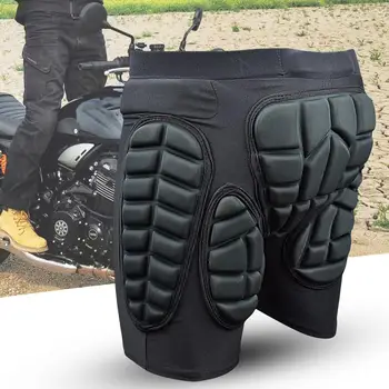 Мотоциклетни шорти Защитни удароустойчиви анти-падане Анти-сблъсък 3D подплатени мотокрос броня панталони моторни шорти
