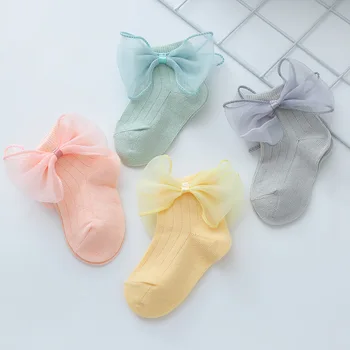 Princess Cut Baby Girls Clothing Accessories Ruffle Lace Kids Stockings Fashion Summer One Pair Pure Color Newborn Girl Socks