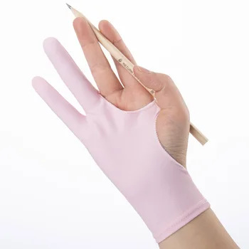 Artist ръкавица еластични два пръста против обрастване рисуване ръкавици графика таблет маркер анимация живопис -свободен/L размер 1бр