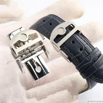 Silver Rosegold 316L неръждаема стомана часовник ключалката 18mm твърдо лого сгъваема закопчалка за кожена каишка годни за I-W-C часовник склад