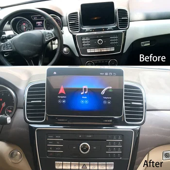 Android екран за Benz ML-Class GLS GLE SLK SLC SL ML W166 GL X166 2012 - 2018 Автомобилен радио мултимедиен видео плейър GPS навигация