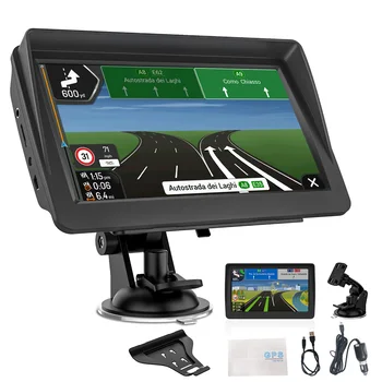 7 инчов автомобил GPS навигация сензорен екран GPS навигатор камион сенник Sat Nav 256M + 8G 2023 Европа Америка карта GPS навигатори