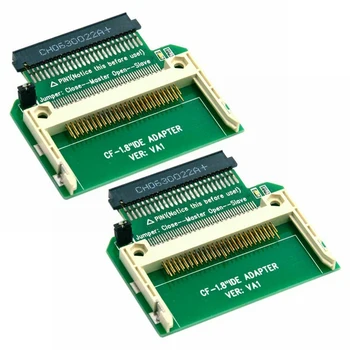 2X Cf Merory Card Компактна светкавица до 50Pin 1.8 инчов Ide твърд диск Ssd адаптер