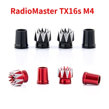 RadioMaster TX16s M4 резба CNC стик завършва черно червено за RadioMaster TX16S