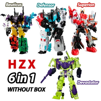 трансформация робот играчки HZX Defensor Bruticus Superion Devastator IDW 5 IN 1 6 IN 1 ONE NO BOX Комплекти Фигура за действие KO 6in1