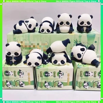 Panda Rolling Blind Box Daily Series Lucky Box Kawaii Q Version Dolls Desktop Room Decoration Cute Models Birthday Gift for Girl