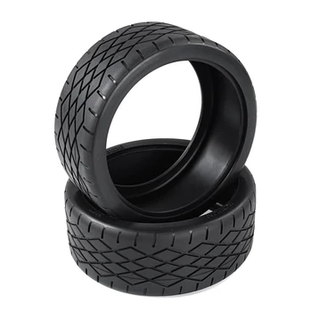 2PCS гумени колела гуми гуми кожата комплект за 1/5 мащаб Rovan F5 MCD XS-5 Rc автомобилни части
