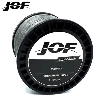 JOF Durable Braided 4 Strand River Fishing Line 500M Fresh/Saltwater PE Максимално съпротивление 10-80 lbs Multifilament Smooth Travel