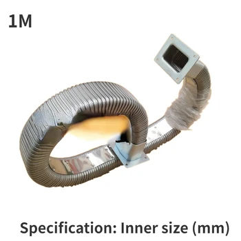 1 метър Метален инструмент метал драг вериги правоъгълни метални маркучи напълно затворени силен тип мощност