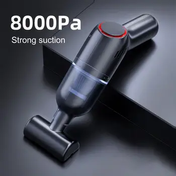 8000PA Преносима безжична прахосмукачка за кола Мощно циклонно засмукване Ръчно безжично автоматично вакуумно почистване с вградена батерия