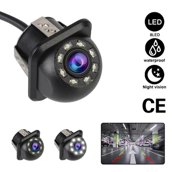 Автомобилна инфрачервена нощна камера за нощно виждане Автоматична помощ при паркиране 8 LED 170° камера за задно виждане на автомобила Мониторинг на паркирането