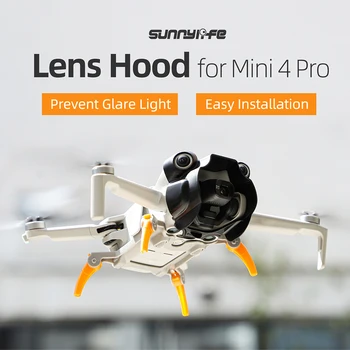 Drone Hood Drone Accessories Enhanced Protection Lens Hood Precise Molded Fit Отлично блокиране на светлината за DJI Mini 4 Pro