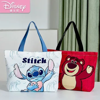 Disney голям капацитет платно чанта Kawaii Стич Доналд патица чужденец Lotso карикатура печат пазарска чанта Commuter голяма пазарска чанта за жени