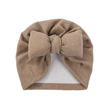 0-5 години бебе зимна топла тюрбан шапка класически Bowknot сладък Beanie еластична шапка