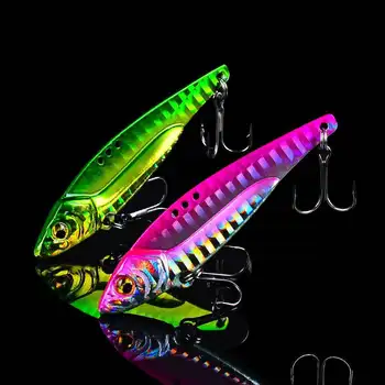 1pc VIB примамка 3D молив за очи 5g 7g 15g 17g 20g балансьор лъжица Spinner живопис риболов примамка твърда стръв риболов принадлежности тройна кука