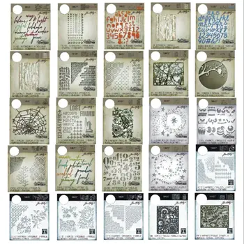 Нов 2024 метал рязане матрици азбука флорална рамка направи си сам Скрапбукинг фотоалбум Декоративно щамповане PaperCard занаяти умира