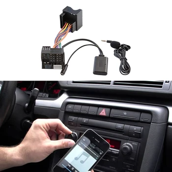 Car Bluetooth 5.0 Aux кабелен микрофон Хендсфри мобилен телефон Безплатен адаптер за обаждания за- A3 TT A4 S4 A6 A8 A8 07-14