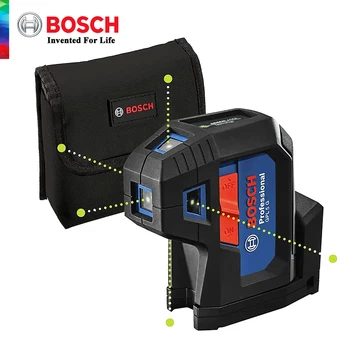 Bosch Professional 5 Point / 3 Point Laser GPL 3 G / GPL5 G зелен лазер Работен обхват30 m, Pouch Bosch Point Laser Level