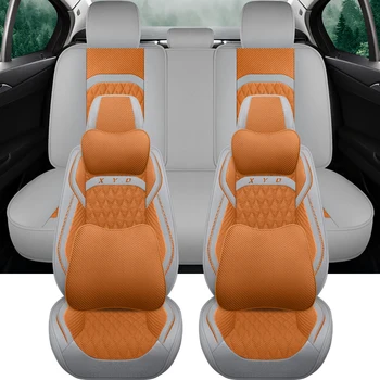 Ленени универсални калъфи за столчета за кола за Dodge Challenger k5 dl3 Golf 5 gti Subaru XV Mazda 6 Луксозни аксесоари Интериори Пълен комплект
