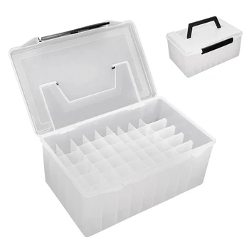 Кутия за риболовни принадлежности PVC аксесоари за риболовни принадлежности Кутия за съхранение Case 52 отделения Висококачествени аксесоари за риболовни принадлежности