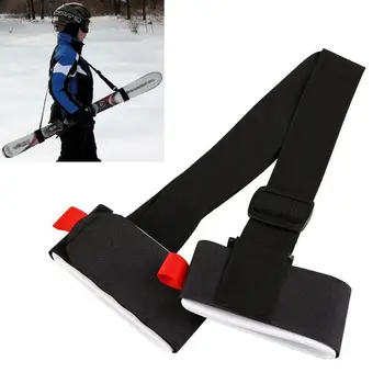 Продажба Популярни Черно практически високо качество ски полюс сноуборд чанта мигли дръжка ремъци ръка превозвач ски сноуборд презрамка