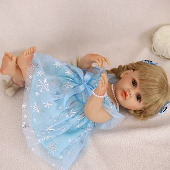 DBS кукла 1/3 53см 22 инча преродено бебе Реалистично бебе Преродена кукла Ръчно изработено новородено бебе Кукла Принцеса Малко дете Bebe Подаръци за рожден ден