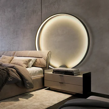 Модерна декорация LED лампа за стена 2022 За спалня Нощно шкафче Фон на хола Начало Вътрешен скандинавски дизайн Нощно осветително тяло