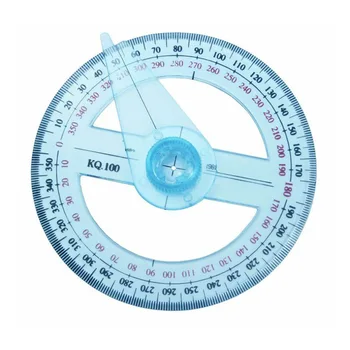 Измерване на височината Гранични габарити Инструменти Рамо Ротационна измервателна линийка Пластмасова 360 градусова показалка Пробойник Angle Finder
