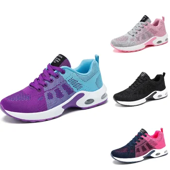 2023 нови обувки дамски обувки големи обувки за бягане въздушна възглавница обувки дишаща лека мода ежедневни спортни обувки жени