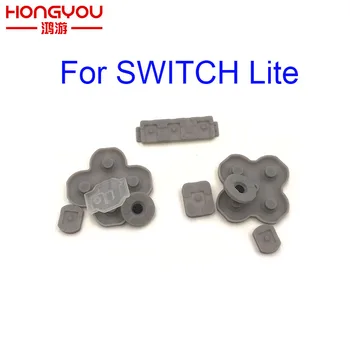10pcs еластичен ключ бутон сила мощност ляв десен бутон гумена подложка за Nintendo Switch NS Lite игрова конзола ремонт части