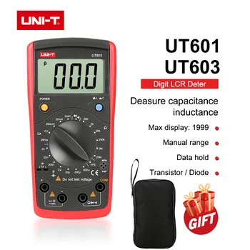 UNI-T UT603 UT601 Модерни съпротивление индуктивност капацитет метра тестери LCR метър кондензатори омметър w hFE тест