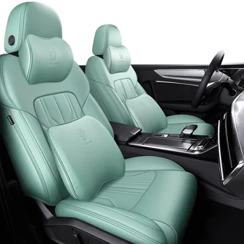 Персонализирано покритие за столче за кола за Nissan Qashqai j11 2014 2015 2016 2017 Автоаксесоари Луксозна водоустойчива дишаща изкуствена кожа