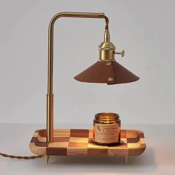 Ароматерапия топене восъчна лампа Ins аромат разширяване подарък таблица лампа бездимни температура регулиране американски ретро нощна лампа