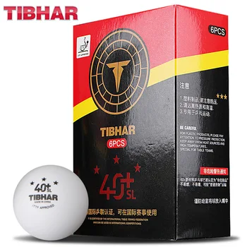 немски TIBHAR Нови материали 40 + 3-звездна безшевна топка за професионално състезание по тенис на маса 6бр / лот