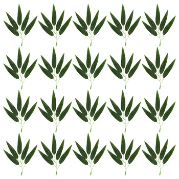 Малки бамбукови листа Симулирани клони Изкуствена симулация Растителна пластмаса Декоративни домашни вази