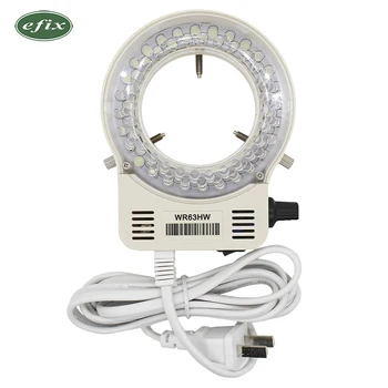 efix 56 LED камера за индустриален микроскоп Регулируем източник на яркост Dimmer SMD пръстен светлина осветител лампа