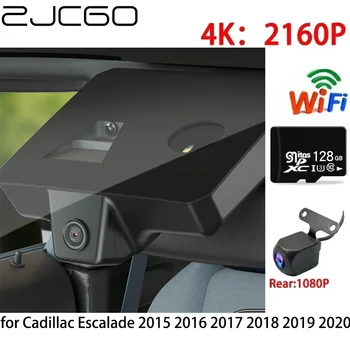 ZJCGO 2K 4K DVR Dash Cam Wifi предна задна камера 2 обектива 24h Паркинг за Cadillac Escalade 2015 2016 2017 2018 2019 2020