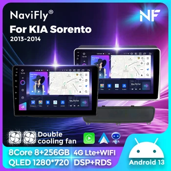 Navifly 8-Core 5G-Wifi NEW Android 2Din Car Radio For Kia Sorento 2 II XM 2012-2021 Мултимедиен плейър GPS Carplay Head Unit BT