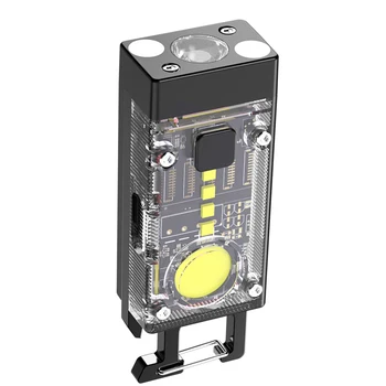  преносимо фенерче LED COB аварийна лампа 500LM слънчева тип-C USB акумулаторна 500mAh IPX4 водоустойчива за аварийно прекъсване на захранването